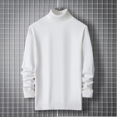 Χειμωνιάτικο ζεστό ανδρικό πουλόβερ με ζιβάγκο Πλεκτό πουλόβερ Ανδρικά μονόχρωμα μονόχρωμα πουλόβερ ανδρικά Harajuku πουλόβερ