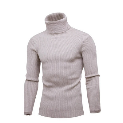 Kõrge kaelusega paks talvine soe kampsun meeste kaelusega pullover Meeste kampsunid Slim Fit pulloverid Meeste kudumid Meeste topid