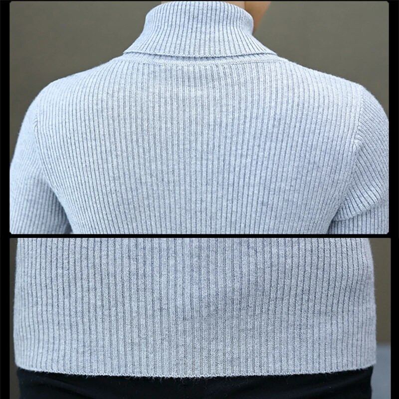 Ψηλό λαιμό Χοντρό χειμωνιάτικο Ζεστό πουλόβερ Ανδρικό πουλόβερ με ζιβάγκο Ανδρικά πουλόβερ Slim Fit Πουλόβερ ανδρικά πλεκτά Ανδρικά μπλουζάκια