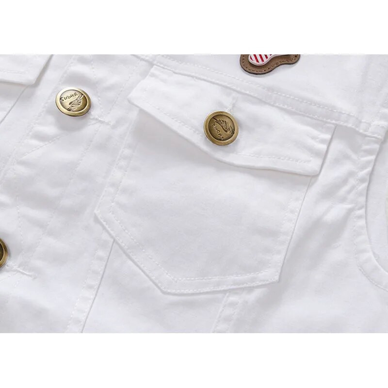 Nauja vyriška džinsinė liemenė balta laisvalaikio striukė be rankovių, negabaritinių 4XL gatvės apranga Retro skylė skalbta kaubojiška liemenė vyriški drabužiai A3F806