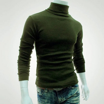 Ανδρικά πουλόβερ μονόχρωμα ζιβάγκο Ανδρικά ρούχα Ανδρικά πλεκτά πουλόβερ με λεπτή εφαρμογή pull homme Φθινόπωρο Χειμερινό Ανδρικό πουλόβερ MY277