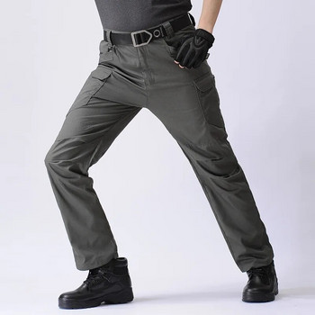 Бързосъхнещи военни панталони на открито, много джобове, еластични тактически панталони, водоустойчиви големи размери 6XL, ежедневни карго панталони, мъжко облекло
