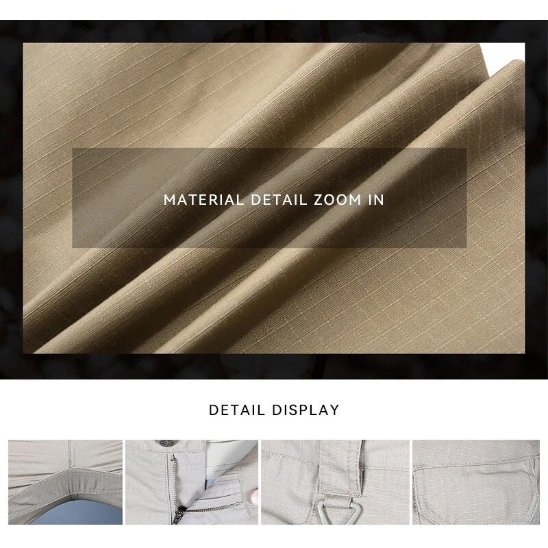 Taktiskās kravas bikses vīriešiem kaujas bikses armijas militārās bikses vairākas kabatas darba pārgājieni ikdienas vīriešu bikses lielizmērs 6XL