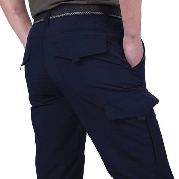 KB Мъжки леки тактически панталони Дишащи летни ежедневни армейски дълги панталони Мъжки водоустойчиви бързосъхнещи карго панталони