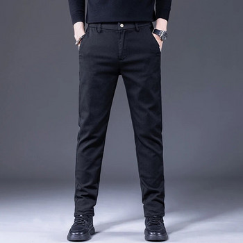 2023 Есенни панталони за мъже Модни бизнес ежедневни мъжки панталони Корейски еластични прави панталони Марка Мъжко облекло Размер 28-38