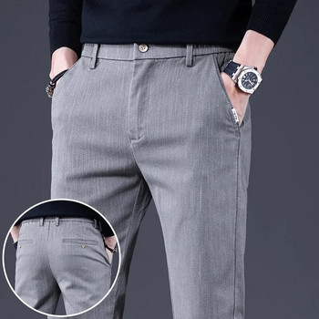 2023 Φθινοπωρινά παντελόνια για άντρες Μόδα Business Casual Man Παντελόνι Κορεατικά ελαστικά ίσια παντελόνια Επώνυμα Ανδρικά ρούχα Μέγεθος 28-38
