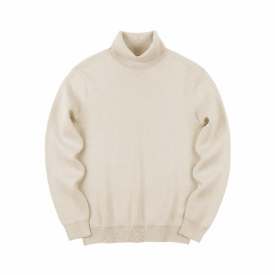 Kašmyro medvilnės mišinio megzti megztiniai su vėžliais vyrams 2023 m. rudens žiema Klasikiniai vienspalviai paprasti, šilti megztiniai