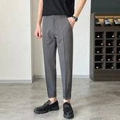 Επίσημο παντελόνι μάρκας TFETTERS για άντρες Κορεάτικη μόδα Μασίφ, καθημερινό ανδρικό παντελόνι Business Casual κανονικό παντελόνι με κοστούμι μέχρι τον αστράγαλο