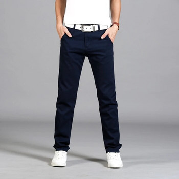 Ανδρικά casual παντελόνια Μοντέρνα μάρκα ίσια παντελόνια Slim-Fit All-Match Four Seasons Κορεάτικο στιλ για νέους