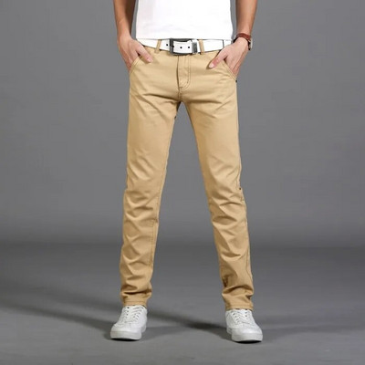 Vyriškos laisvalaikio kelnės Madingos firmos tiesios kelnės Slim-Fit All-Match Four Seasons Korėjos stiliaus jaunimui