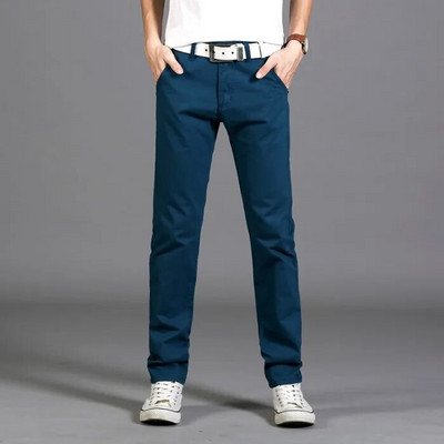 Vyriškos laisvalaikio kelnės Madingos firmos tiesios kelnės Slim-Fit All-Match Four Seasons Korėjos stiliaus jaunimui