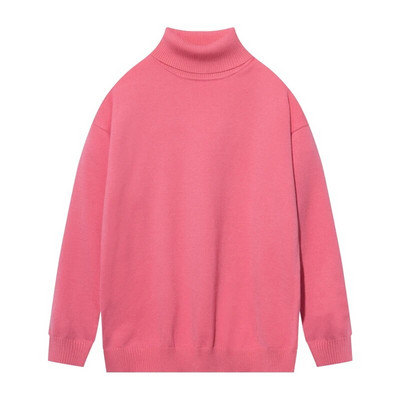 Ανδρικά πουλόβερ μεγάλου μεγέθους Πλεκτά πουλόβερ με ζιβάγκο μόδας μονόχρωμο Φθινόπωρο Χειμώνας Ζεστά καθημερινά πλεκτά Μόδα ανδρικά ρούχα