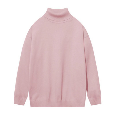 Ανδρικά πουλόβερ μεγάλου μεγέθους Πλεκτά πουλόβερ με ζιβάγκο μόδας μονόχρωμο Φθινόπωρο Χειμώνας Ζεστά καθημερινά πλεκτά Μόδα ανδρικά ρούχα