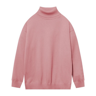 Ανδρικά πουλόβερ μεγάλου μεγέθους Πλεκτά πουλόβερ με ζιβάγκο μόδας μονόχρωμο Φθινόπωρο Χειμώνας Ζεστά καθημερινά πλεκτά Μόδα ανδρικά ρούχα