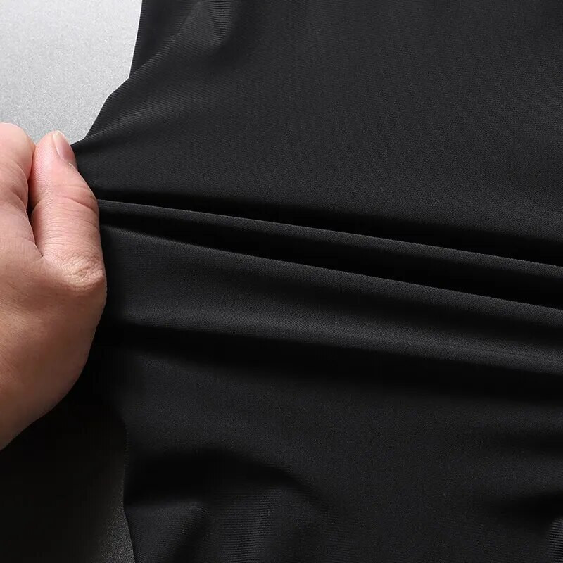 Ανδρικό παντελόνι Ice μεταξωτό Μασίφ στη μέση, χαλαρό, αναπνεύσιμο ίσιο, καθημερινό παντελόνι 2023 Λεπτό αθλητικό παντελόνι γρήγορου στεγνώματος High ELAS