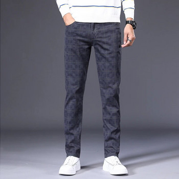 Υψηλής ποιότητας Ανοιξιάτικο φθινόπωρο ανδρικό καρό casual παντελόνι 98% βαμβακερό Stretch Classic Slim Fit Παντελόνι Ανδρικό Μεγάλο Μέγεθος 40 42 6 Pattern