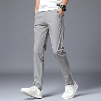 Streetwear Ανδρικό ανδρικό κοστούμι μόδας παντελόνι Άνοιξη Καλοκαίρι Μασίφ, ασπρόμαυρο, κορεάτικο ανδρικό ένδυμα Νέο ίσιο παντελόνι 38