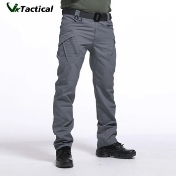 Мъжки тактически панталони с множество джобове Еластичност Военен градски пътнически панталон Tacitcal Мъжки тънък дебел карго панталон 5XL