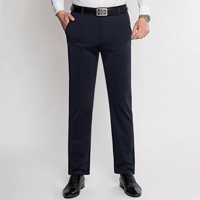 Vasarinės plonos vyriškos ledinės šilko keturių pusių elastinės laisvalaikio kelnės Darbinės kelnės Laisvos kvėpuojančios kelnės vidutinio amžiaus ir jaunų vyrų kelnės