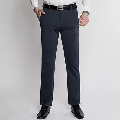 Vasarinės plonos vyriškos ledinės šilko keturių pusių elastinės laisvalaikio kelnės Darbinės kelnės Laisvos kvėpuojančios kelnės vidutinio amžiaus ir jaunų vyrų kelnės