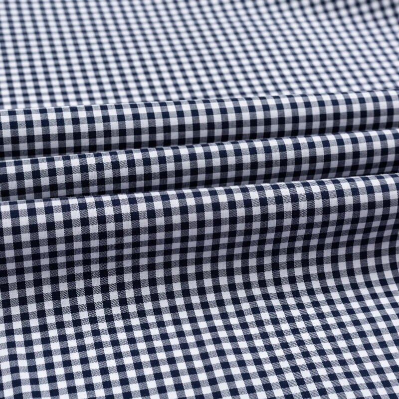 Vyriški standartiniai, ilgomis rankovėmis, laisvalaikio marškinėliai su languota apykakle, patogūs 100 % medvilnės gingham marškinėliai