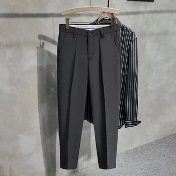 Нов есенно-зимен костюм Панталони Мъжки дебели бизнес класически сиви черни каки прави корейски официални панталони Мъжки големи размери 27-40 42