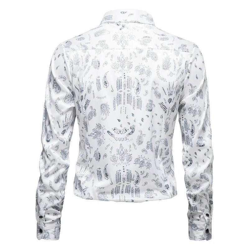 Uus meeste trendi pikkade varrukatega särk Business Casual särk Kontori pidulik suures suuruses särk