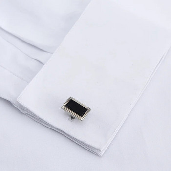 Франция Копчета за ръкавели Мъжки смокинг Бизнес социални ризи с копчета с дълъг ръкав Обикновена плътна мъжка риза Бяла Светлосиня Розова
