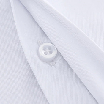 Γαλλία Μανικετόκουμπα Ανδρικά σμόκιν Επιχειρηματικά κοινωνικά πουκάμισα μακρυμάνικο με κουμπιά μονόχρωμο ανδρικό πουκάμισο λευκό ανοιχτό μπλε ροζ