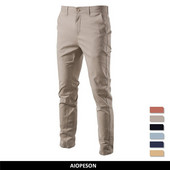 AIOPESON Casual Cotton Ανδρικό Παντελόνι Μονόχρωμο Ανδρικό Παντελόνι Slim Fit Νέο Ανοιξιάτικο Φθινόπωρο Υψηλής Ποιότητας Κλασικό Ανδρικό επαγγελματικό παντελόνι