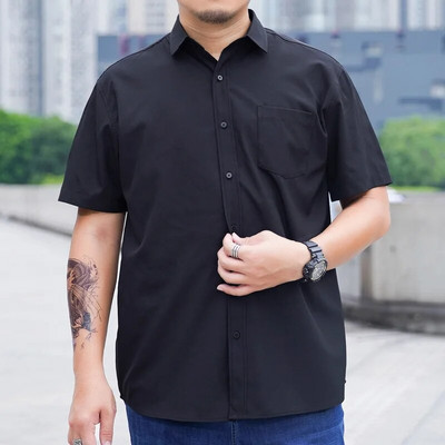 Vyriški marškiniai trumpomis rankovėmis, dideli vasaros didieji dydžiai 6XL 7XL 8XL 10XL 12XL Formal Fashion Solid Juoda Balta Kasdieniai Raudona Dropshipping