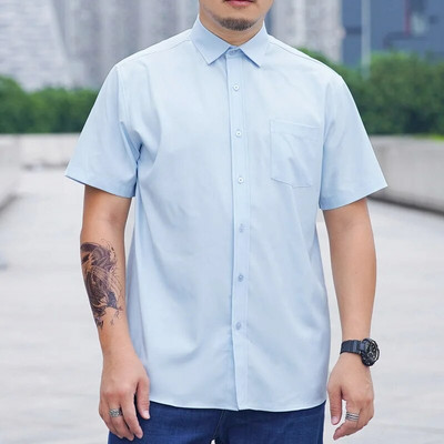 Vyriški marškiniai trumpomis rankovėmis, dideli vasaros didieji dydžiai 6XL 7XL 8XL 10XL 12XL Formal Fashion Solid Juoda Balta Kasdieniai Raudona Dropshipping