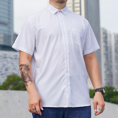 Vyriški marškiniai trumpomis rankovėmis, dideli vasaros didieji dydžiai 6XL 7XL 8XL 10XL 12XL Formal Fashion Solid Juoda Balta Kasdieniai Raudona Dropshipping