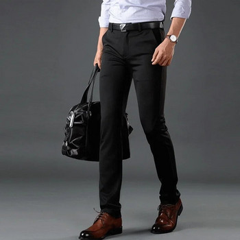 Παντελόνι Φόρεμα για άντρες Ελαστικό Premium επαγγελματικό παντελόνι No-Iron ίσιο-αντικείμενο ίσιο-μπροστινό ανδρικό κοστούμι Παντελόνι μόδας φόρεμα παντελόνι Formal