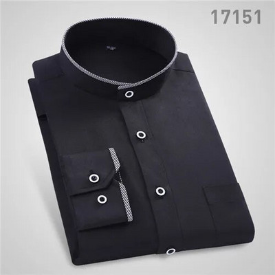 Nova modna samostojeća kragna, dugih rukava, uskog kroja, mekane udobne muške košulje, muške smoking košulje za vjenčanja