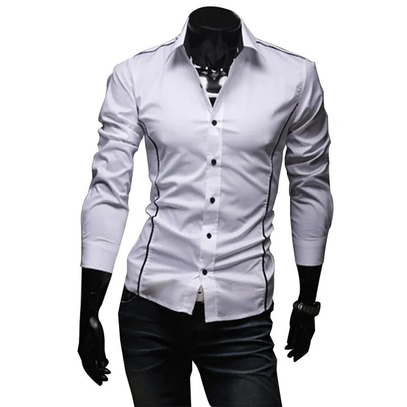 Slim Fit meeste triibulised särgid 2022 pikkade varrukatega hallid meeste triibulised särgid Camisa sotsiaalsed riided Chemise Homme Camisas para hombre