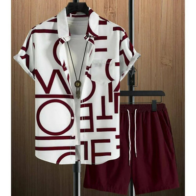 Ανδρικά ανδρικά ρούχα 2023 Απλές ρίγες 3d Χαβάης κοντομάνικο πουκάμισο Φαρδύ αναπνεύσιμο Social Casual μόδα Καλοκαιρινή καυτή Camisa