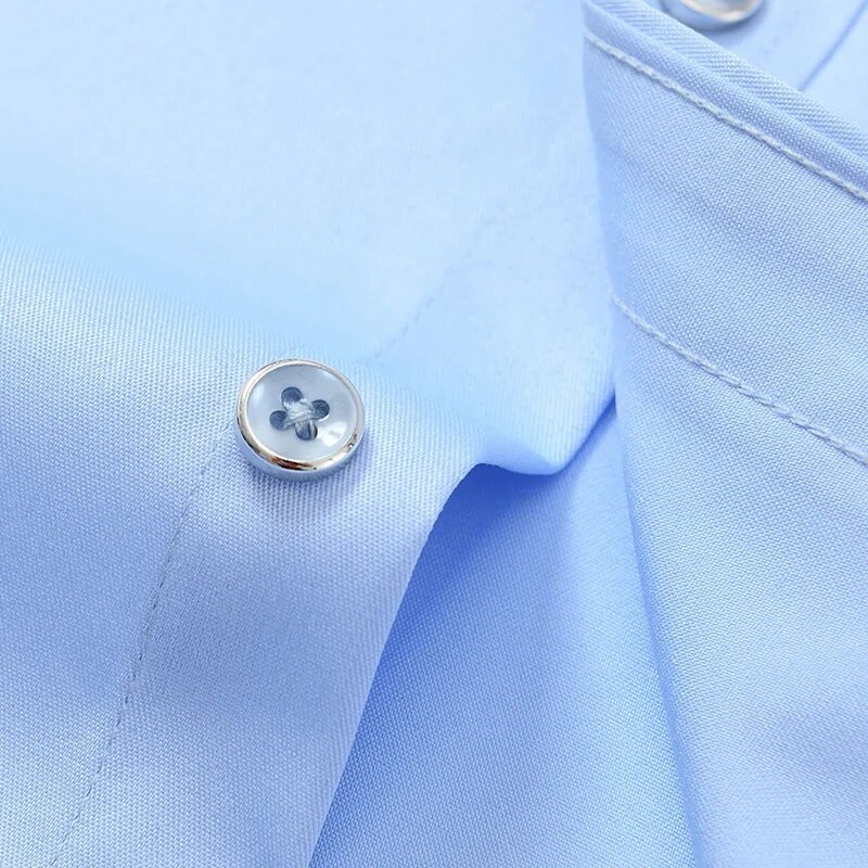 2023 Μη σιδερένιο μαλακό μαλακό ελαστικό πουκάμισο Easycare Ανδρικό μακρυμάνικο πουκάμισο Spandex Ανδρικό πουκάμισο γραφείου Ανδρικά ρούχα