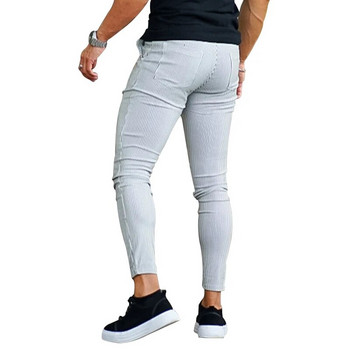 Ανδρικό καλοκαιρινό παντελόνι με απλό εκρηκτικό στιλ που στεγνώνει γρήγορα ριγέ Αθλητικό παντελόνι εννέα σημείων