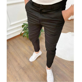 Високоеластични стеснени тънки панталони с памучна текстура Stop Looking At My Dick Sweatpants Street Wear Панталони за мъже