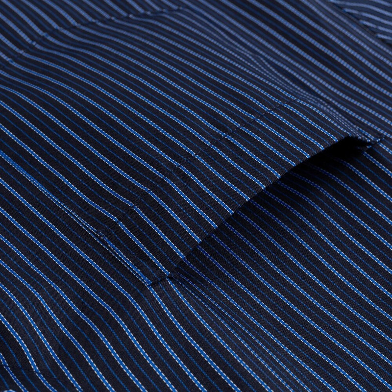 Vyriški klasikiniai dryžuoti languoti marškinėliai ilgomis rankovėmis, su kišenėmis formaliai, standartinio modelio išmanūs kasdieniai biuro marškiniai