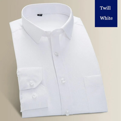 Prevelika košulja 9XL 8XL 7XL Muška košulja dugih rukava Ležerna haljina Jednobojna bijela rutinski fit dizajn Poslovne muške društvene košulje