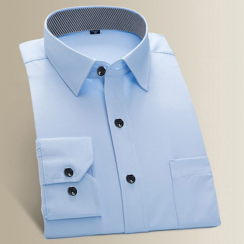 Prevelika košulja 9XL 8XL 7XL Muška košulja dugih rukava Ležerna haljina Jednobojna bijela rutinski fit dizajn Poslovne muške društvene košulje