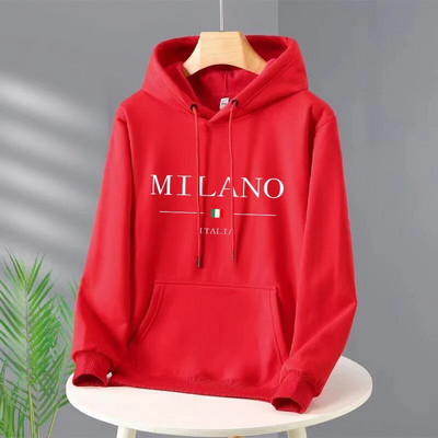 Luksusbränd Milan Fashion Pusad Pikkade varrukatega Pullover Kapuutsiga dressipluusid Unisex Prindiga Pusad Vabaaja tänavarõivad Meesterõivad