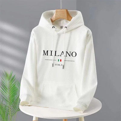 Luksusbränd Milan Fashion Pusad Pikkade varrukatega Pullover Kapuutsiga dressipluusid Unisex Prindiga Pusad Vabaaja tänavarõivad Meesterõivad