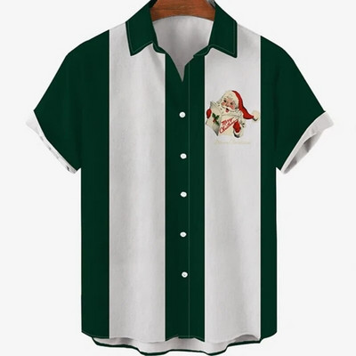 Τρισδιάστατη εκτύπωση ριγέ Casual πουκάμισο Totoro Ανδρικό Camisa Slim Fit Επίσημο Κομψό για Ανδρικά Ρούχα Πολυτελής επωνυμία σχεδιαστή Harajuku