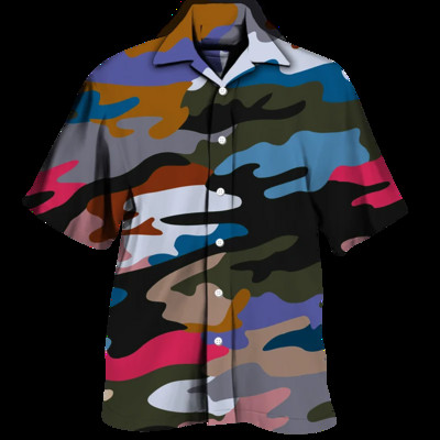 Vintage maskirne majice za muške majice kratkih rukava 3d majice Sportovi na otvorenom Prevelika ljetna odjeća 5XL muška lovačka odjeća