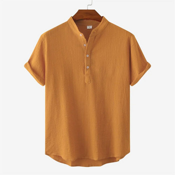 Мъжки ризи, 3D печат, риза със стояща яка, тениска с къси ръкави, мъжко облекло, горнища, извънгабаритни ежедневни блузи, улично облекло на открито