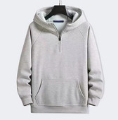 Modna majica s kapuljačom, muška majica s kapuljačom, jesen, nova svestrana, jednobojna, ležerna, debela, topla majica, široki plišani sportski kaputi za muškarce