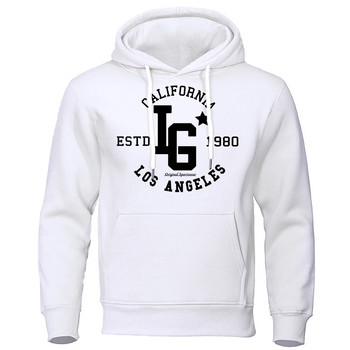 Los Angeles California Estd 1980 Hoodie Man Creativity Πουλόβερ Φούτερ Crewneck Streetwear Casual Oversize Hoody Female